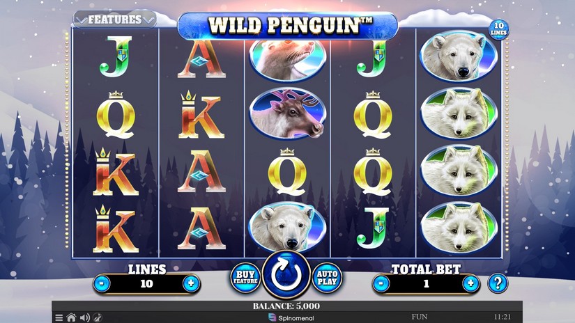 Wild Penguin slot screen 1