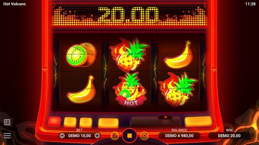 Hot Volcano slot screen 3