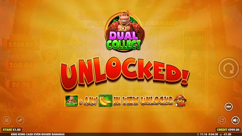 King Kong Cash Even Bigger Bananas slot screen 3