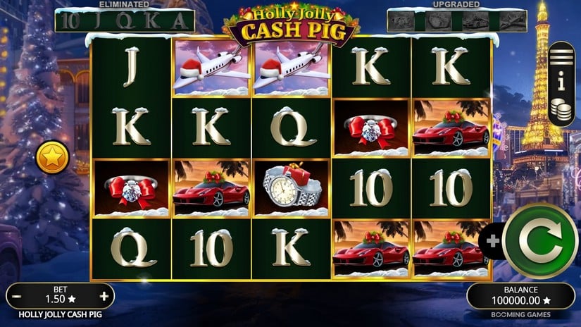 Holly Jolly Cash Pig slot screen 1
