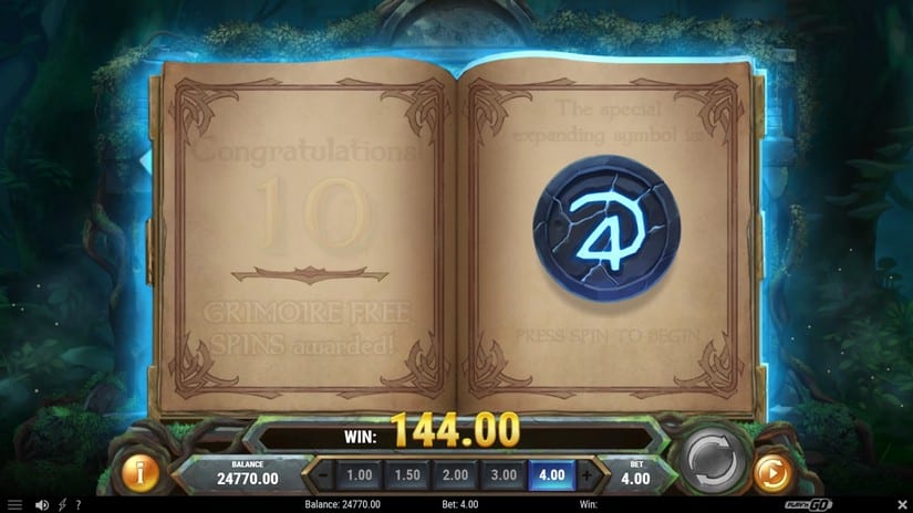 Merlin’s Grimoire slot screen 6