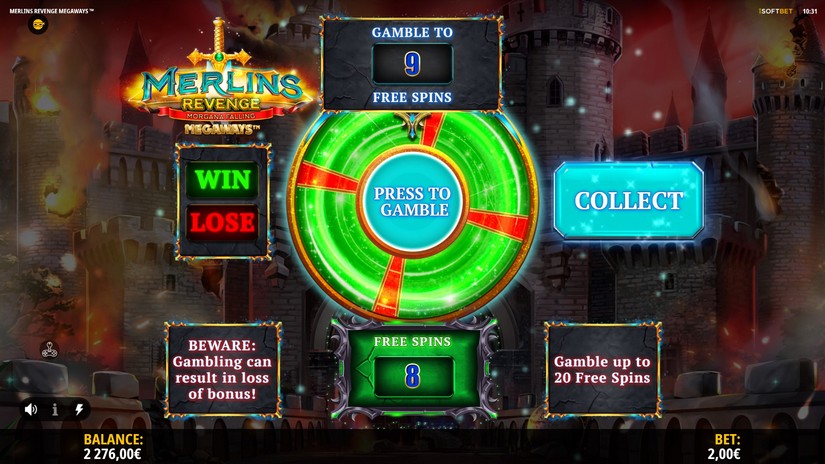 Merlin’s Revenge Megaways slot screen 5
