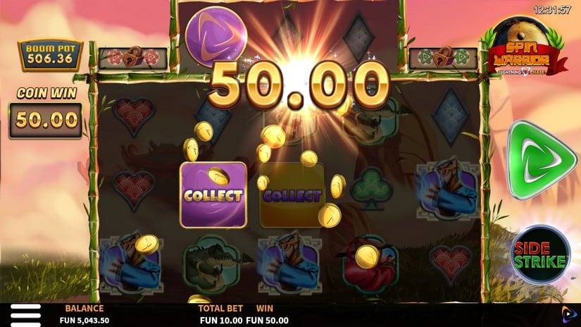 Spin Warrior Boom Pot slot screen 5