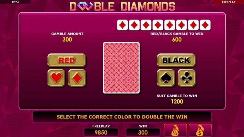 Double Diamonds slot screen 3