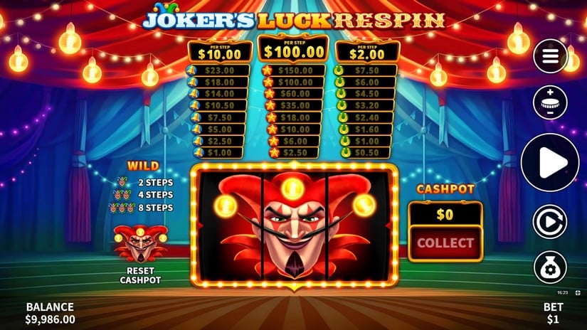 Joker’s Luck Respin slot screen 4