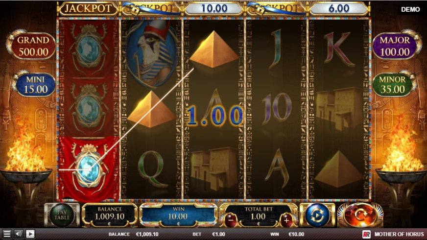 Mother of Horus slot screen 3