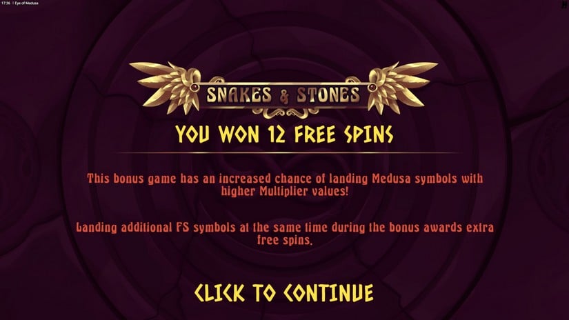 Eye of Medusa slot screen 3