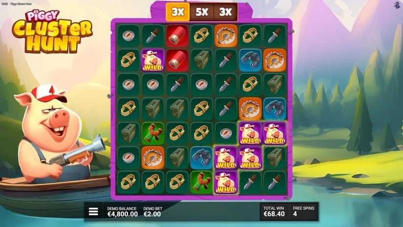 Piggy Cluster Hunt slot screen 6