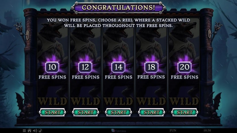 Werewolf – The Hunt slot screen 2