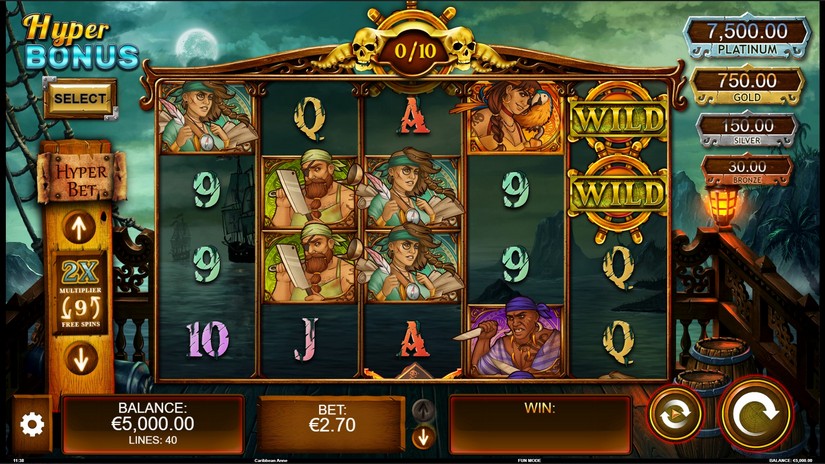 Caribbean Anne slot screen 1