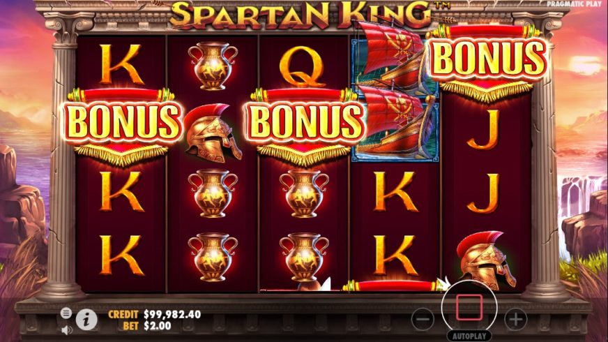 Spartan King slot screen 2