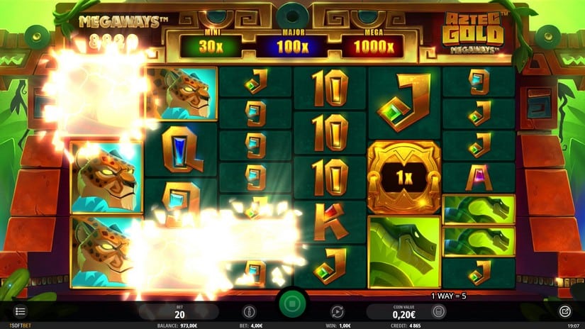 Aztec Gold Megaways slot screen 2