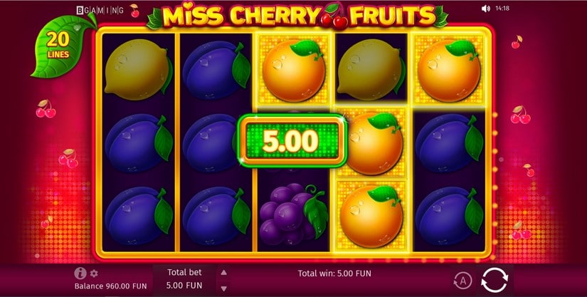 Miss Cherry Fruits slot screen 3