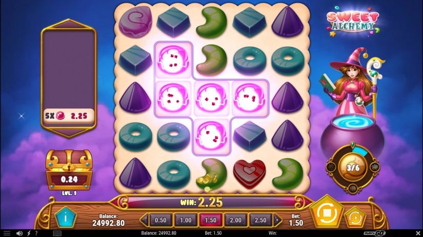 Sweet Alchemy slot screen 2