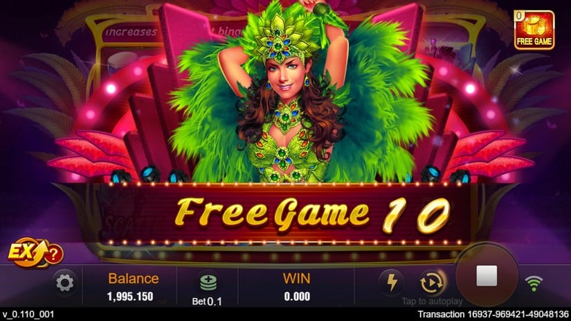 Samba slot screen 3