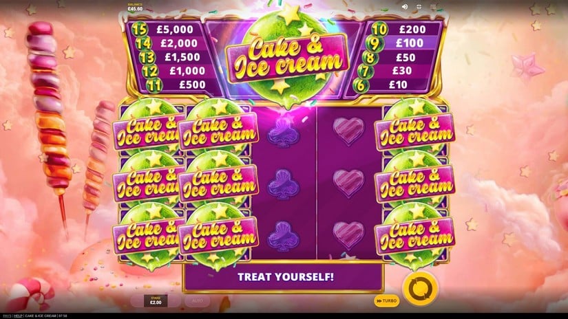 Cake & Ice Cream slot screen 4