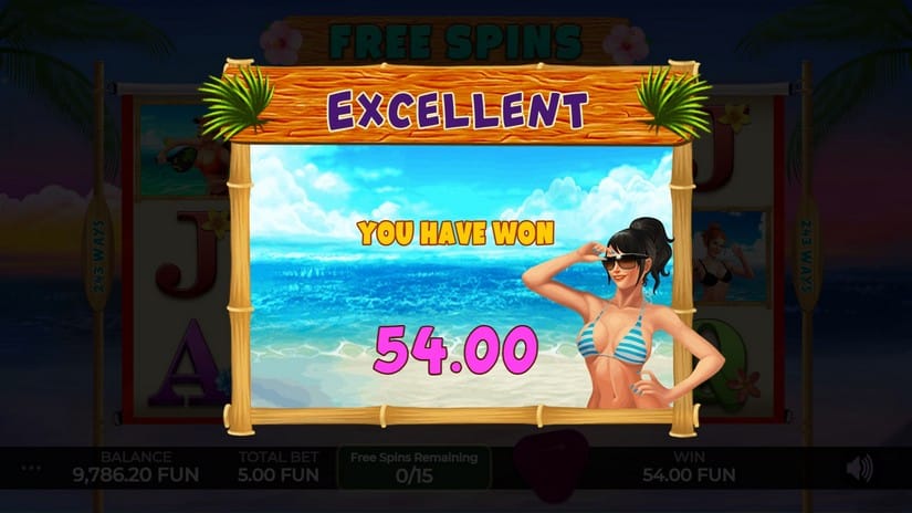 Beach Tennis slot screen 5