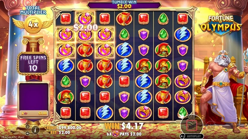 Fortune of Olympus slot screen 4