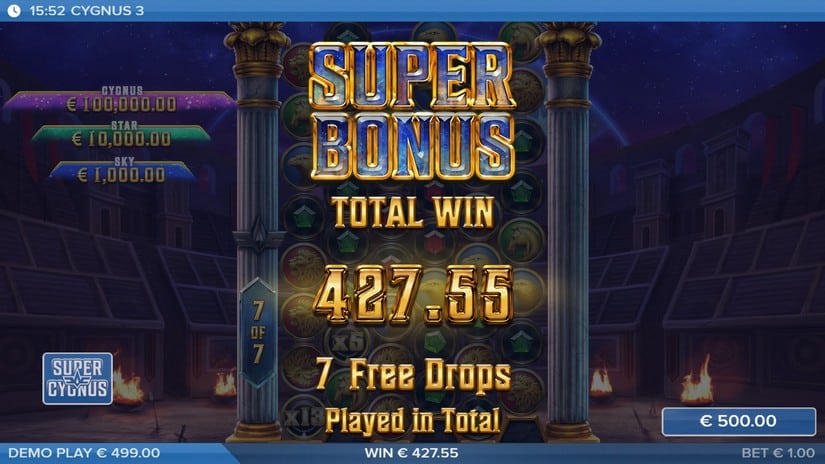 Cygnus 3 slot screen 7