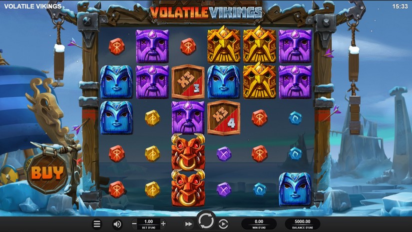 Volatile Vikings slot screen 1