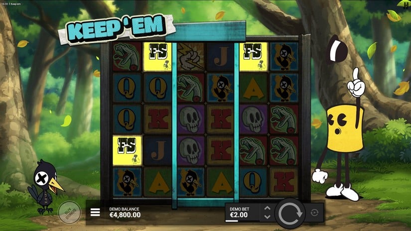 Keep ‘Em slot screen 1