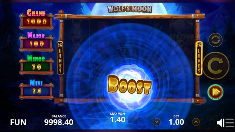 Wolf’s Moon slot screen 2