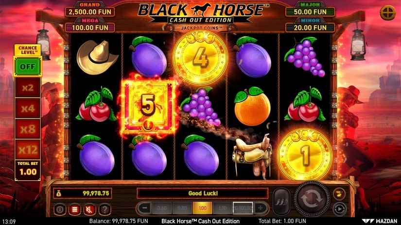 Black Horse™ Cash Out Edition slot screen 3