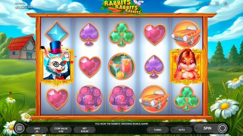 Rabbits, Rabbits, Rabbits! slot screen 3