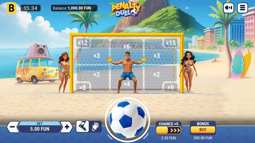 Penalty Duel slot screen 2