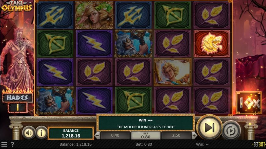 Take Olympus slot screen 3