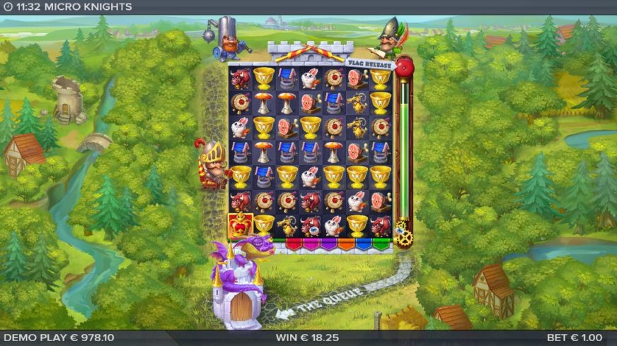 Micro Knights slot screen 4