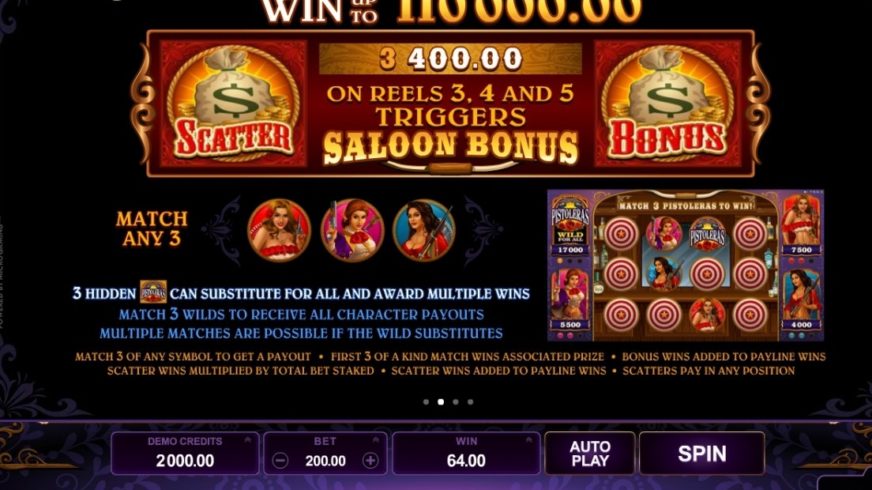 Pistoleras slot screen 4