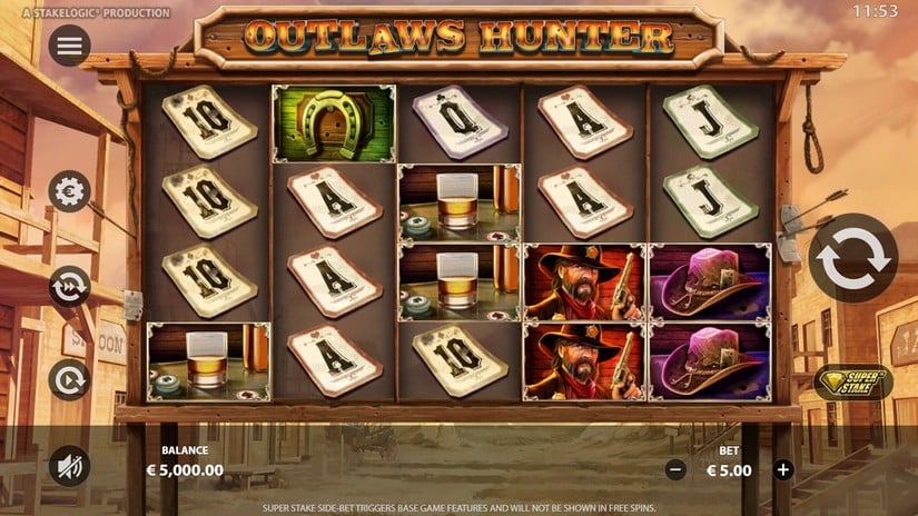 Outlaws Hunter slot screen 1