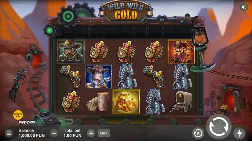 Wild Wild Gold slot screen 1