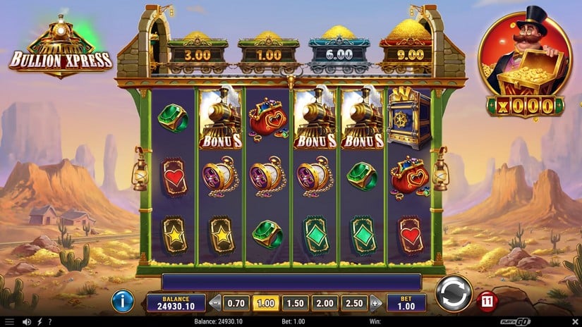 Bullion Xpress slot screen 1