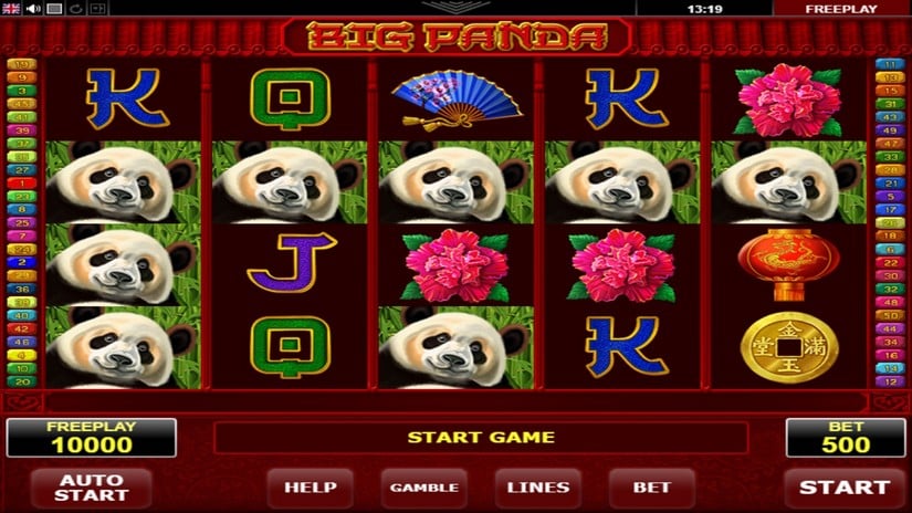 Big Panda slot screen 1