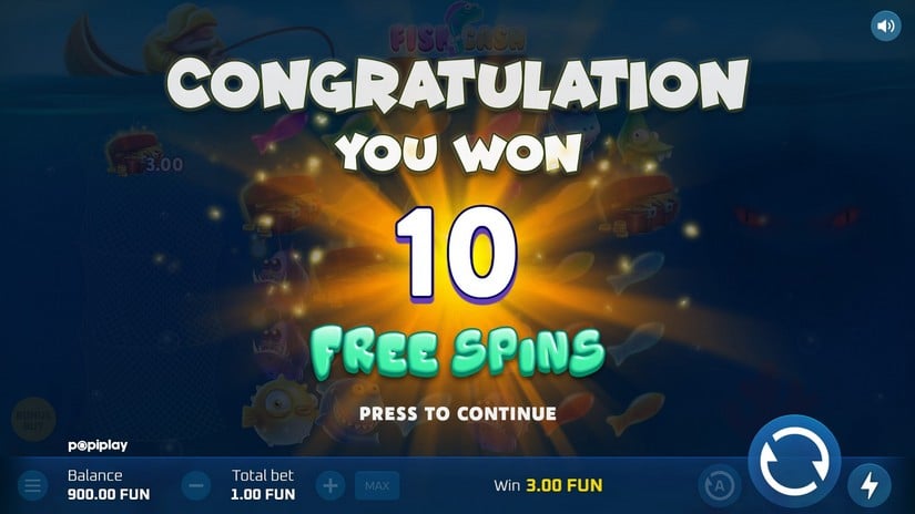 Fish and Cash slot screen 3