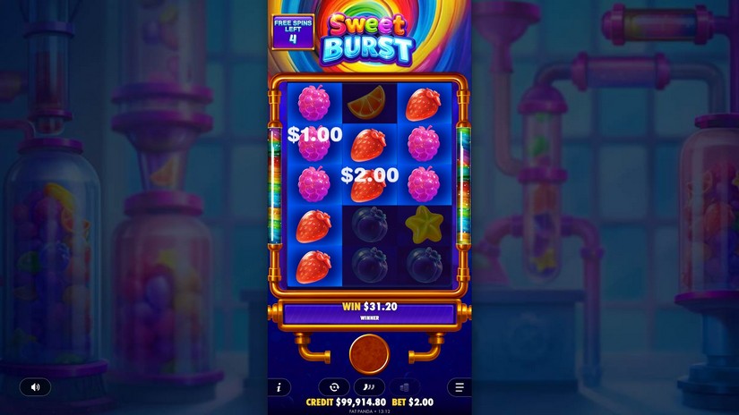 Sweet Burst slot screen 6