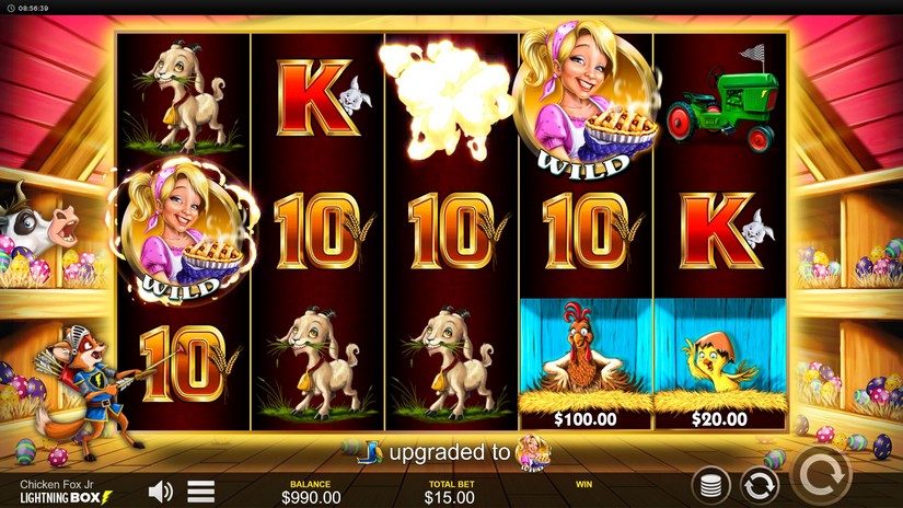 Chicken Fox Jr slot screen 2