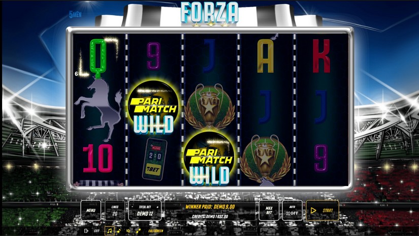 Forza slot screen 2