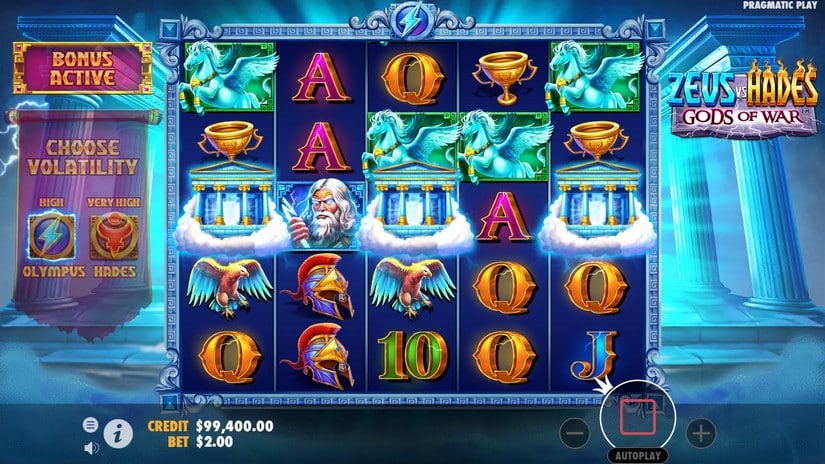 Zeus vs Hades – Gods of War slot screen 3