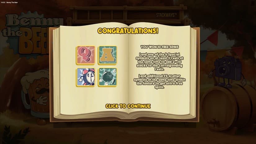 Benny The Beer slot screen 3