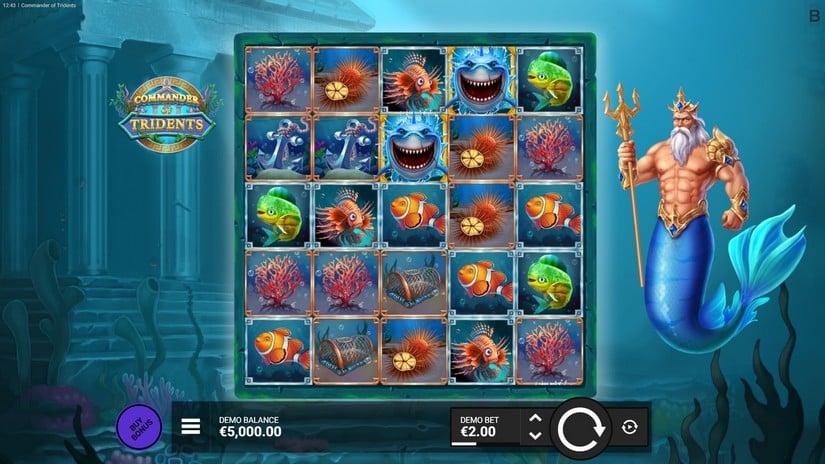 Commander of Tridents slot screen 1