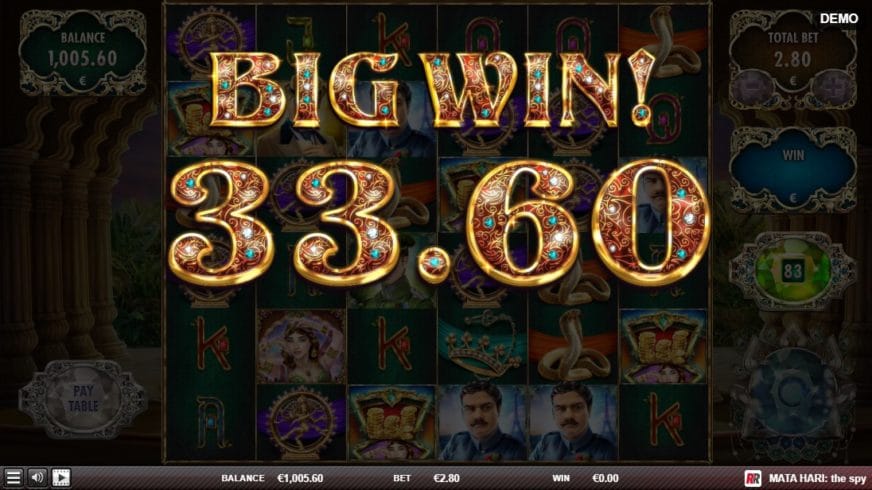 Mata Hari The Spy slot screen 5