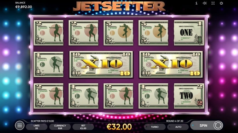 Jetsetter slot screen 5