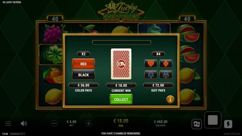 40 Lucky Sevens slot screen 3