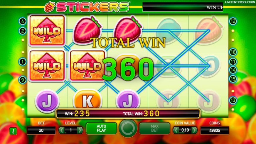 Stickers slot screen 3