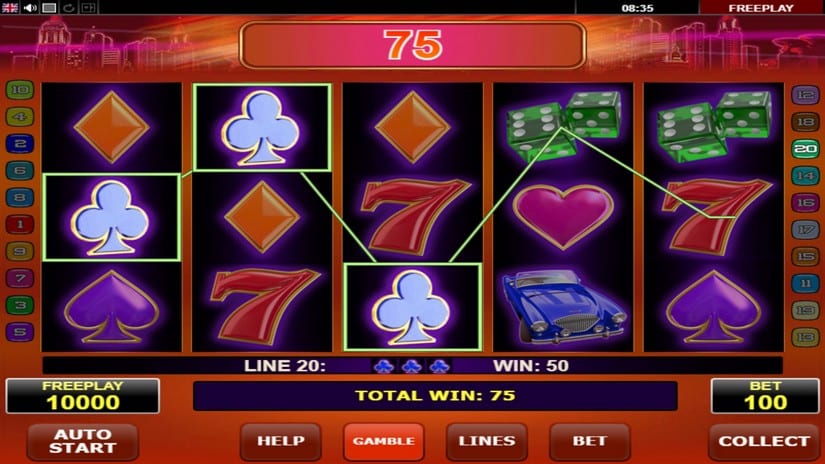 Casinova slot screen 2