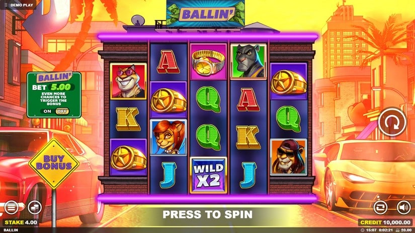 Ballin’ slot screen 1