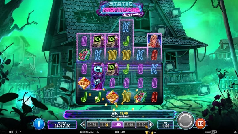 Static Nightmare Abyssways slot screen 5
